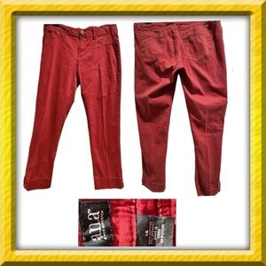 ANA pants cropped pants - dark red - size 14. BOGO